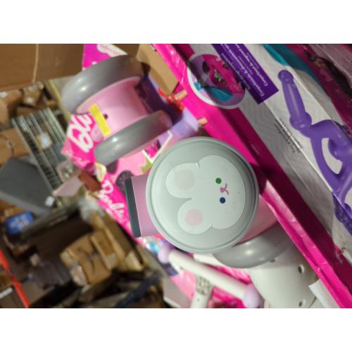 Pink Colorful Lighting Baby Balance Bike for 1 Year Old Girls, Toddler Toys for 1 Year Old Girls Gifts, First Bike with Music and Soft Seat, 12-24 Month Toddler Balance Bike, First Birthday Gifts
