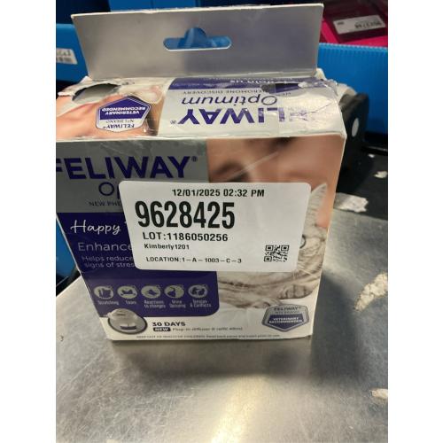 FELIWAY® Optimum 30 Day Cat Calming Plug In Pheromone Diffuser Starter Kit, 48ml - Helps Reduce Common Signs of Stress in Cats & Kittens, Enhanced Calming