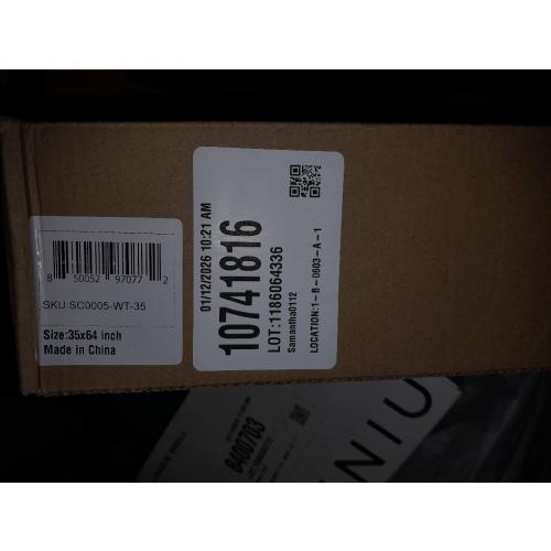 Joydeco Cellular Shades Cordless, 35 Inch Wide Blackout Cellular Blinds for Windows, Waterproof Honeycomb Blinds White Window Coverings for Bedroom, Living Room, Office, Kitchen (35 W x 64 H)