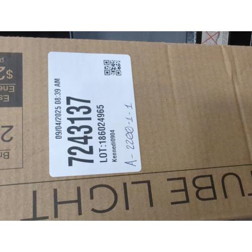 4Ft White 4 Pack 3CCT 4FT LED T8 Type B Light Tube 18W 2200 Lumens, 2700K/4000K/5000K Selectable, Ballast Bypass, Double Ended Connection, Frosted Cover