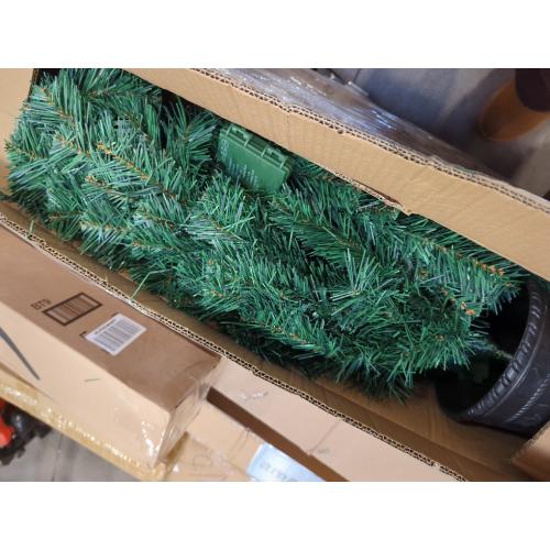Sosation 2 Pcs 3 ft Artificial Christmas Tree Decor Prelit Tabletop Flocked Christmas Tree with Lights Pine Cones Plasic Base Pre Lit Green Xmas for Indoor Porch Decoration 8 Modes Timer 80 LEDs