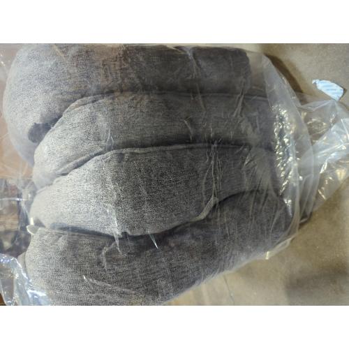 downluxe Thickened Chair Cushions for Dining Chairs Set of 4, Kitchen Chair Cushions with Ties and Non Slip Backing, Tufted Chair Pads 4 Pack, 16.5X 16.5 X 5, Dark Grey