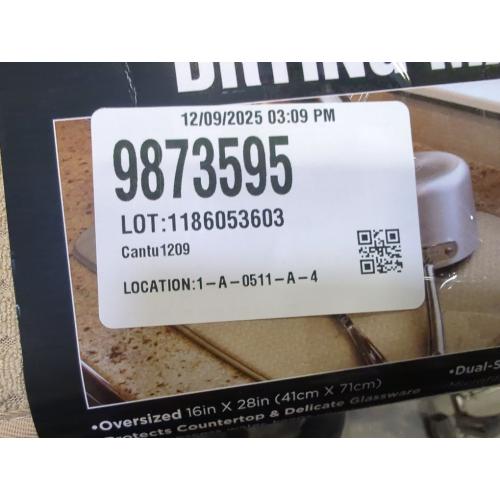 All-Clad Premium Reversible Dish Drying Mat for Kitchen: 16 x 28 Ultra-Absorbent, Long-Lasting, No Condensation, and Oversized for Large Pots and Pans - 2 Pack, Cappuccino