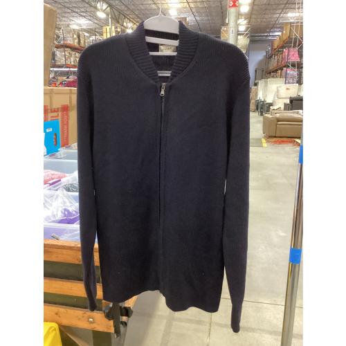 SIZE MEDIUM.  Lafaurie Men’s Zipped Cardigan-Navy