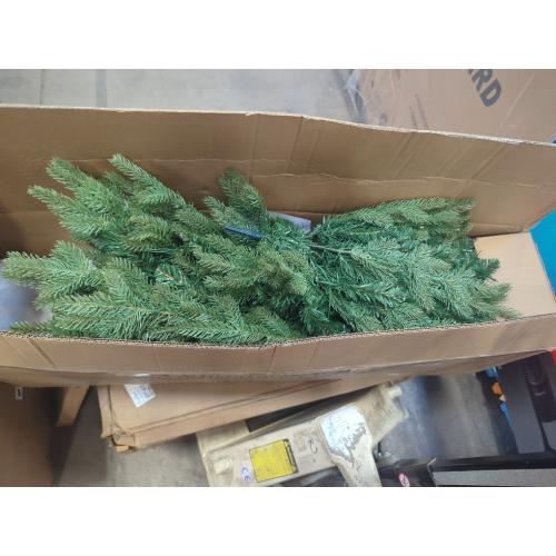 2 pack Size 4FT Christmas Tree with 100 Lights, Potted Artificial Christmas Tree Outdoor Decor 8 Mode Timer Waterproof with Real-Like Tips & Round Branches for Front Door, Porch, 2 Pack (Green) (Green)