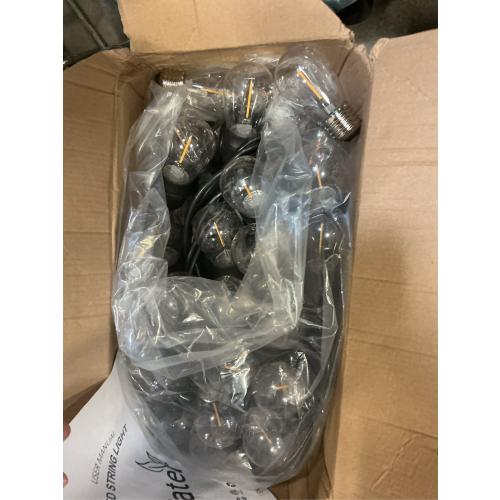 Svater Outdoor String Lights Led 105FT, Commercial Grade Patio Light with 1W Dimmable S14 Shatterproof Bulbs, ETL Listed Heavy-Duty Outside Waterproof Cafe Bistro Market Lighting Warm White