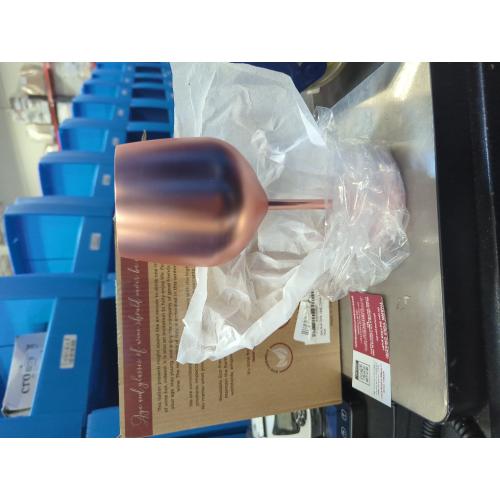 4 Pack Rose Gold Gusto Nostro Stainless Steel Wine Glass - 18 oz - Unbreakable Rose Gold Wine Glasses for Travel, Camping and Pool - Fancy, Unique and Cool Portable Metal Wine Glass for Outdoor, Picnics (Set of 4)