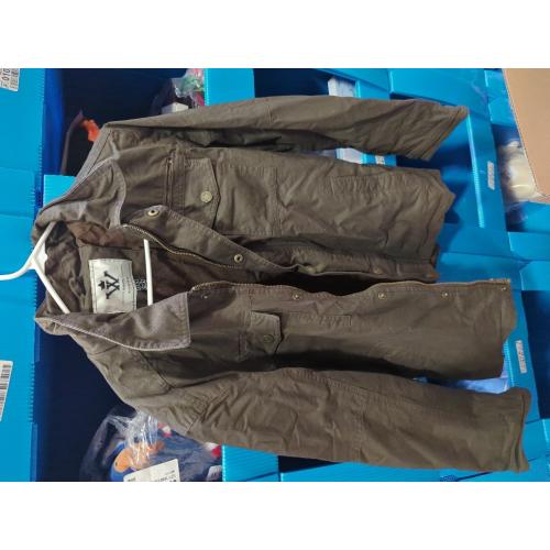 Size M WenVen Men's Casual Canvas Cotton Military Lapel Jacket