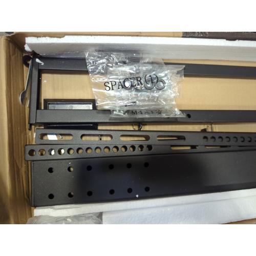 Universal TV Stand - Table Top TV Stand for 27-60 inch LCD LED TVs - 6 Level Height Adjustable TV Base Stand with Tempered Glass Base & Wire Management, VESA 400x400mm