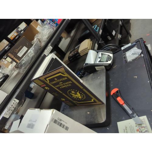 Fake Book Box - Small Safe Box with Combination Lock - Hidden Safe in Plain Sight - Diversion Safes - Secret Safes (Constitution) (Large)
