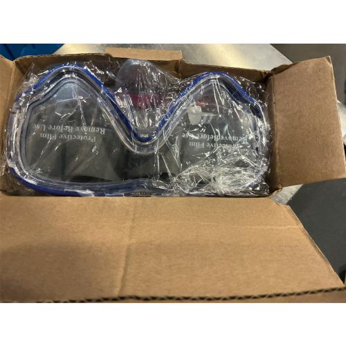 Vvinca Kids-Goggles with Nose Cover, Diving Mask Elastic Fabric Strap Anti Fog Anti Shattered Lens for Kids Swim Goggles 3-14