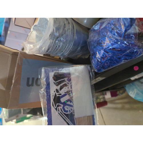 6 Set 2025 Graduation Table Centerpieces Photo Table Toppers with Small Galvanized Buckets and Shredded Paper Filler for Class of 2025 Graduation Party Decoration(Blue)