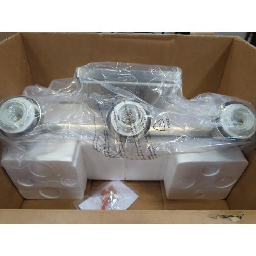 Ascher Bathroom Vanity Light Fixtures, 3 Light Wall Sconces Lighting with Clear Glass Shade, Brushed Nickel Wall Lights for Mirror, Kitchen, Living Room, Gallery, E26 Base (Bulbs Not Included)