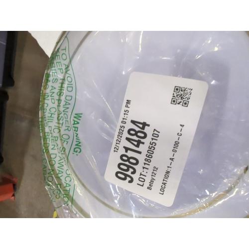 BESTVIP 100PCS Gold Plastic Plates, 10.25 Inch Disposable Dinner Plate Party with Gold Rim for Christmas, Thanksgiving, Heavy Duty Disposable Plastic Plates for Party, Wedding and Birthday, Events