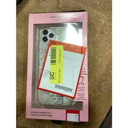 Kate Spade New York Apple iPhone 11 Pro Max/XS Max Hard Shell Case HollyHock Floral - Cream/Clear