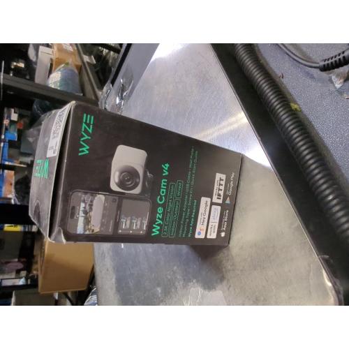 Wyze Cam V4 Plug-in Indoor and Outdoor Smart-Enabled Security Camera