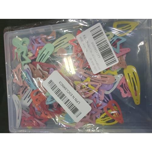 Multicolor 120Pcs Hair Clips for Girls,Non Slip Metal Snap Hair Clips for Kids Star & Butterfly hair accessories (4 Styles and 15 Assorted Colors)