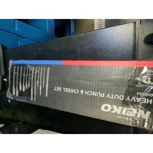 NEIKO 02623A Cold Chisel and Punch Set | 12 Piece | Cr-V Steel | Remove Pins and Bushings | Cut or Split Steel Objects
