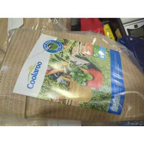 Coolaroo 2-Pack 5 Gallon Heavy Duty Plant/Vegetable/Herb/Fruit Breathable Fabric Grow Planter Pot Bags with Handles, Desert Sand