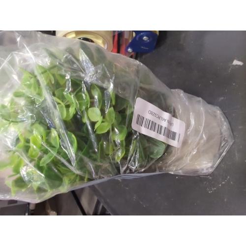 1Pc Realistic Faux Greenery Desktop Ornament Chic Potted Plant Decor for Home Office Decorative Adornment with Pulp Pot for Shelf Table Arrangement