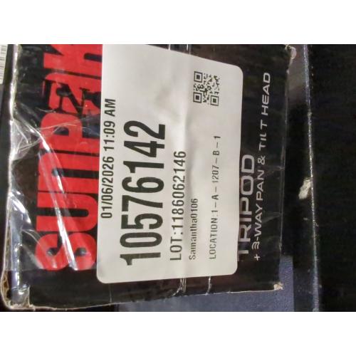 Sunpak - PlatinumPlus 5858D 58 Tripod - Black