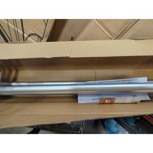 1 Inch Double Curtain Rods 72 to 144 Inches (6 to 12 ft), USFOOK Silver Drapery Rods for Windows, Telescoping Dual Curtain Rod with Translucent Finials, Decoration for Home