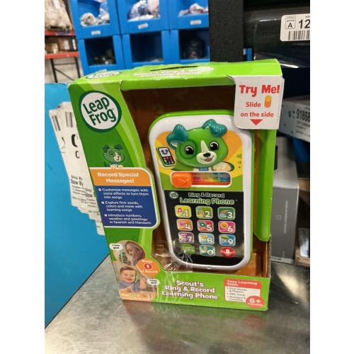 LeapFrog Scout's Ring and Record Learning Phone, Infant Pretend-Play Toy