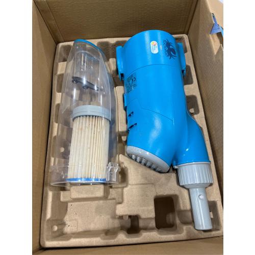 U.S. Pool Supply Octopus Handheld Pool Vacuum Cleaner - Cordless, Rechargeable, Powerful 2-Speed Suction, Dual Filtering, Scrub Brush Head, Cleans Removes Debris, Above-Ground, In-Ground Pools, Spa