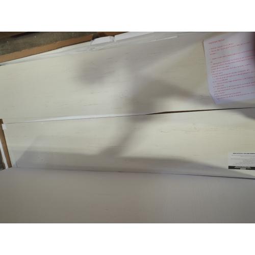 Wilkinson Farmhouse Queen Murphy Bed with Large Storage Drawer & Charging Station, White