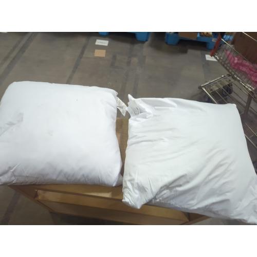 Pack of 2 Size medium Color White Throw Pillows Insert (Pack of 2, White) - Bed and Couch Pillows - Indoor Decorative Pillow