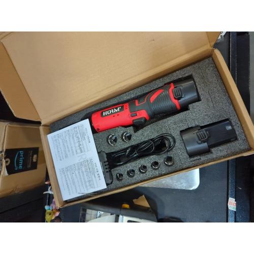 AOBEN Cordless Electric Ratchet Wrench Set, 3/8 12V Power Ratchet Tool Kit With 2 Packs 2000mAh Lithium-Ion Battery And Charger