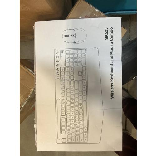 Wireless Keyboard and Mouse Combo - Full-Sized Ergonomic Keyboard with Wrist Rest, Phone Holder, Sleep Mode, Silent 2.4GHz Cordless Keyboard Mouse Combo for Computer, Laptop, PC, Mac, Windows -Trueque