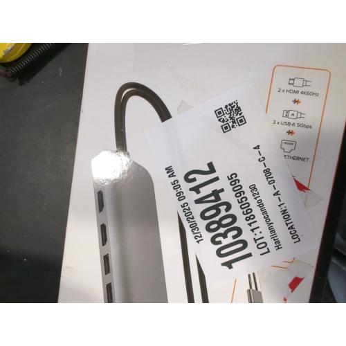 Docking Station, USB C Hub, TOTU 9 in 1 Triple Display Docking Station with Collage Display Mode, Dual 4K HDMI, VGA, 100W PD, 3 USB 3.0 and TF/SD Card Reader for MacBook Pro Air and Type-C Laptops