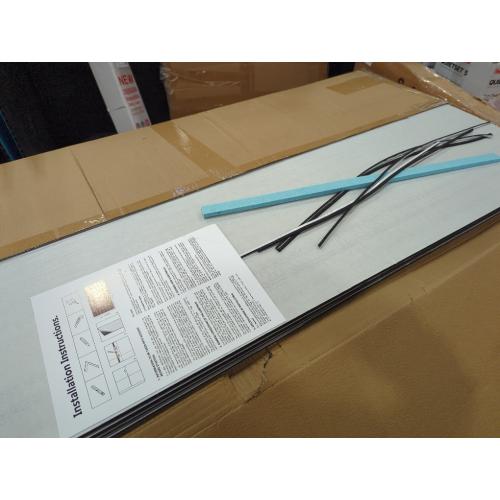 4-Piece Wood Slat Wall Panel for Interior Wall Decor Noise Cancelling 47.2 x 23.6 Peel and Stick Acoustic Decorative 3D Sound Absorbing Wall Paneling, Natural Oak