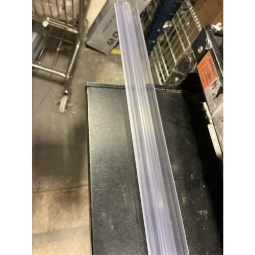 Sliding Shower Door Bottom Seal, 2 PCS 3/8 x 36 Sliding Shower Door Sweep for 3/8Inch Glass, Frameless Glass Door Seal Strip Stop Shower Leaks and Create a Water Barrier