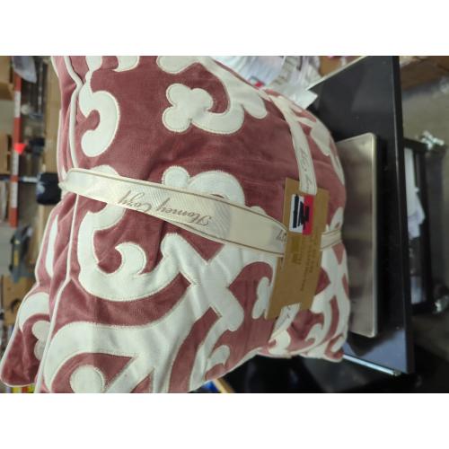 Homey Cozy Decorative Pillows Set of 2 Maroon and White