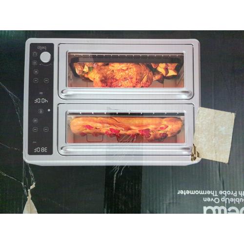 Silver Stainless Steel DoubleUp Oven with Probe Thermometer by bella PRO