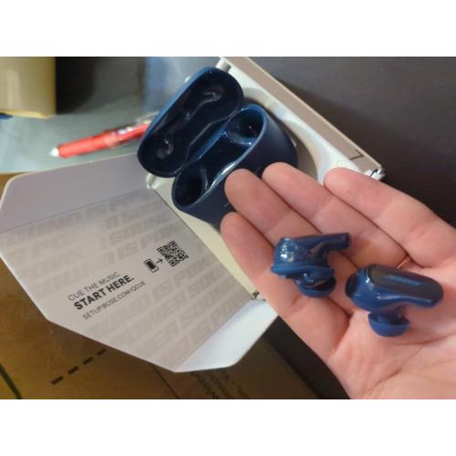 Bose QuietComfort Ultra Bluetooth Earbuds, Wireless Earbuds with Spatial Audio and World-Class Active Noise Cancellation, Deep Bass, Up to 6 Hours of Playtime, Lunar Blue - Limited Edition Color