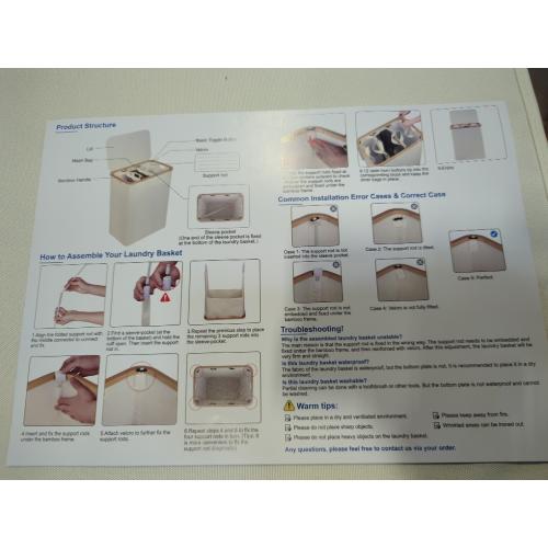 Eflunky 3 Sections laundry basket