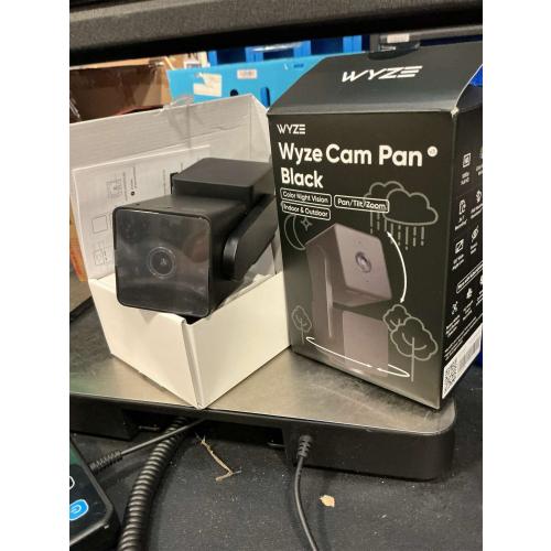 WYZE Cam Pan v3 Indoor/Outdoor IP65 1080P 360° Pan/Tilt/Zoom WiFi Smart Home Security Camera, Motion Tracking for Baby/Pet, Color Night Vision, Works with Alexa&Google Assistant, Free Expert Setup