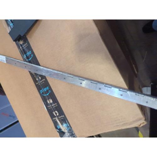 Piano Hinge 48 Inch Heavy Duty Stainless Steel Piano Hinge Continuous Hinge for Cabinet, Door, DIY Wood Boxes, 0.047 Leaf Thickness, 2 Open Width