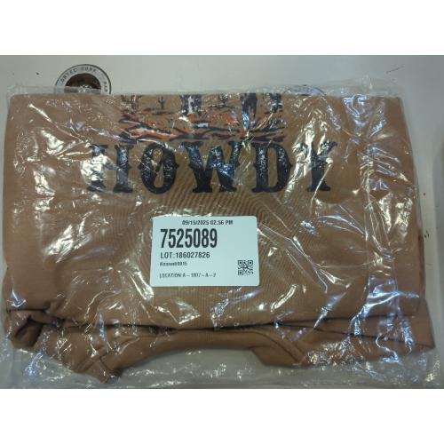 Brown Size 120 Toddler Boy Howdy Sweatshirt Cowboy Western Graphic Long Sleeve T-Shirt Kids Vintage Rodeo Lightweight Pullover Tops