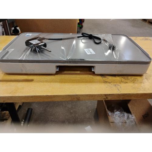 bella 12 x 22 Electric Griddle with Warming Tray, EverGood™ Ceramic Nonstick Coating & Removable Temperature Probe, Dishwasher-Safe Drip Tray & Cool Touch Handles, 1500 Watt, Oatmilk‼️light dirt and missing tray‼️