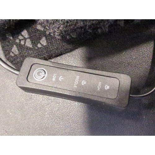 Black Lightweight Winter USB Electric Heated Gloves for Men Women-Touch Screen Thermal Hand Warming Black Knit Gloves