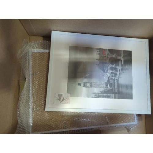 Fixwal 12x16 Poster Frame Set of 6 with Plastic Cover, PVC, White