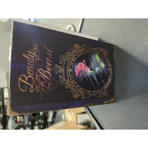 Fake Book Box - Small Safe Box with Combination Lock - Hidden Safe in Plain Sight - Diversion Safes - Secret Safes (Beauty Beast) (Large)