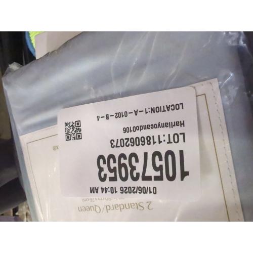 Everhome PimaCott Sateen 800-Thread-Count Standard Pillowcases in Skyway (Set of 2)