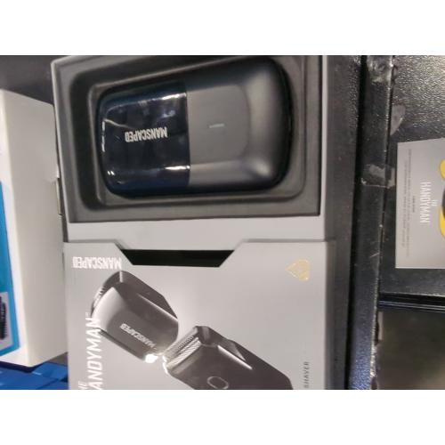 MANSCAPED The Handyman Compact Face Shaver, Portable SkinSafe Men's Travel Facial Hair Electric Razor