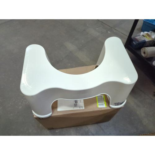 Squatty Potty The Original Bathroom Toilet Stool Height, White, 9 Inch (Pack of 1)