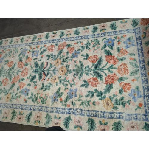 Loloi Rifle Paper Co. Eden Collection EDE-02 Mughal Garden Cream 2'-6 x 9'-6 Runner Rug feat. CloudPile™